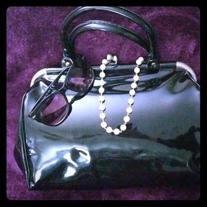 Vintage Circa 60s Black Purse